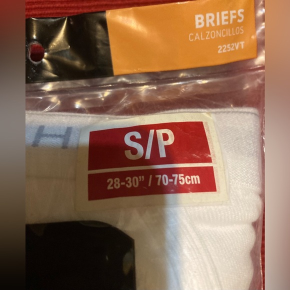 NWT Hanes Size Small 28-30” Mens 5 Pack Tagless Briefs - Picture 3 of 6